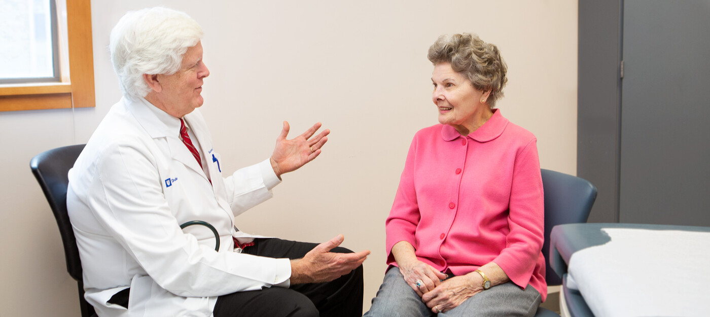 Provider speaking with a patient