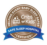 Duke University Hospital is a certified safe sleep hospital.