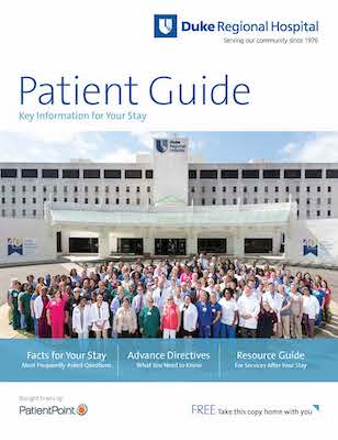 Duke Regional Patient Guide Brochure