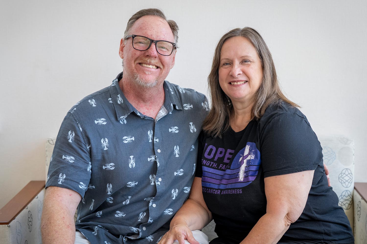 Brad Dugai and his wife smiling
