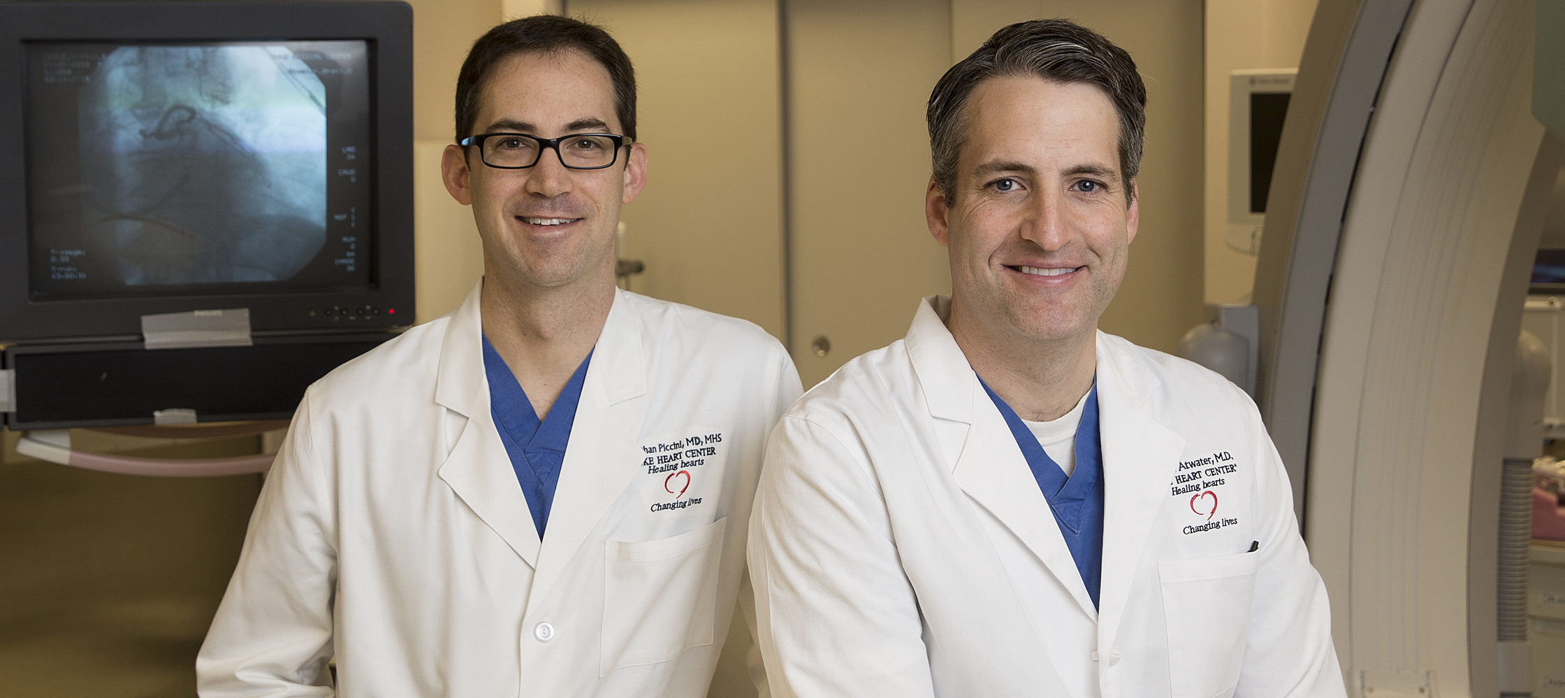 Duke electrophysiologists Jonathan Piccini, MD, and Brett Atwater, MD