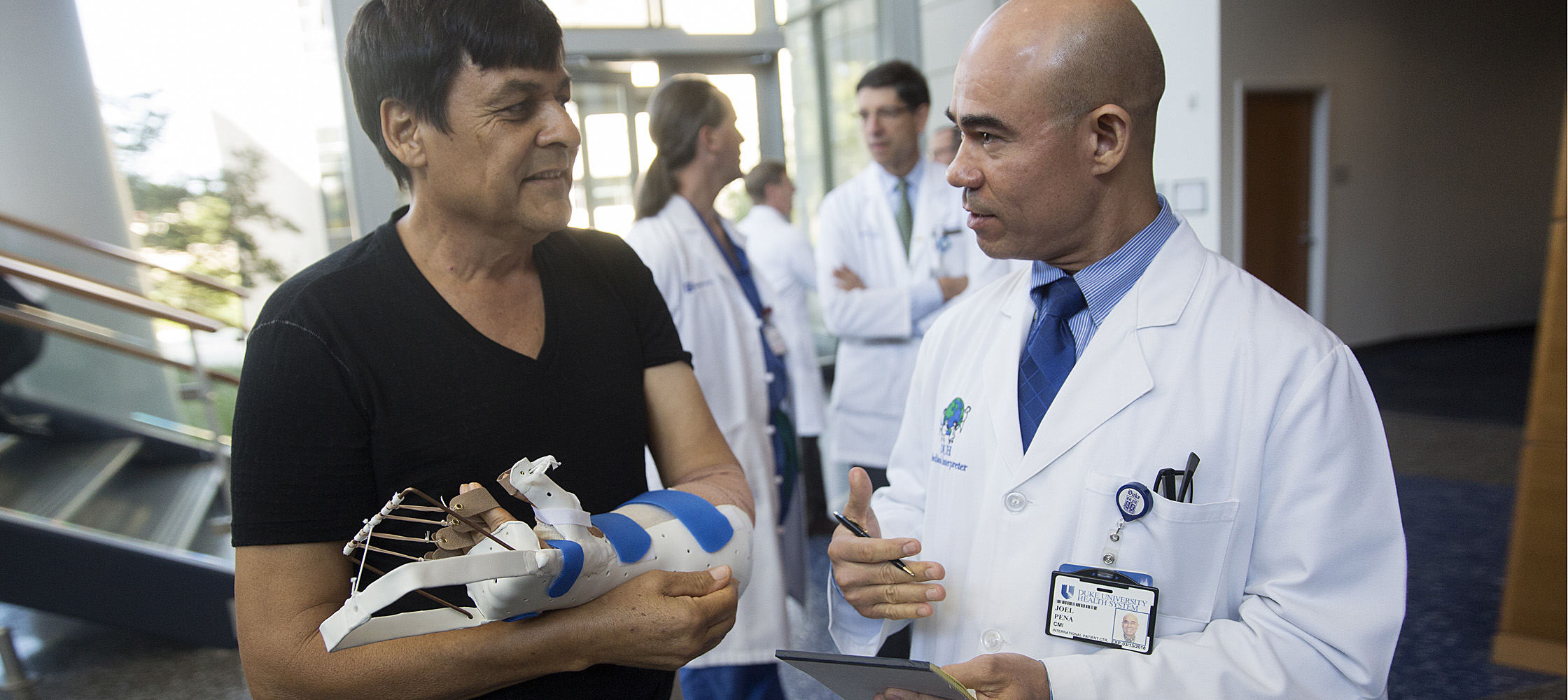 First hand transplant recipient in North Carolina at Duke