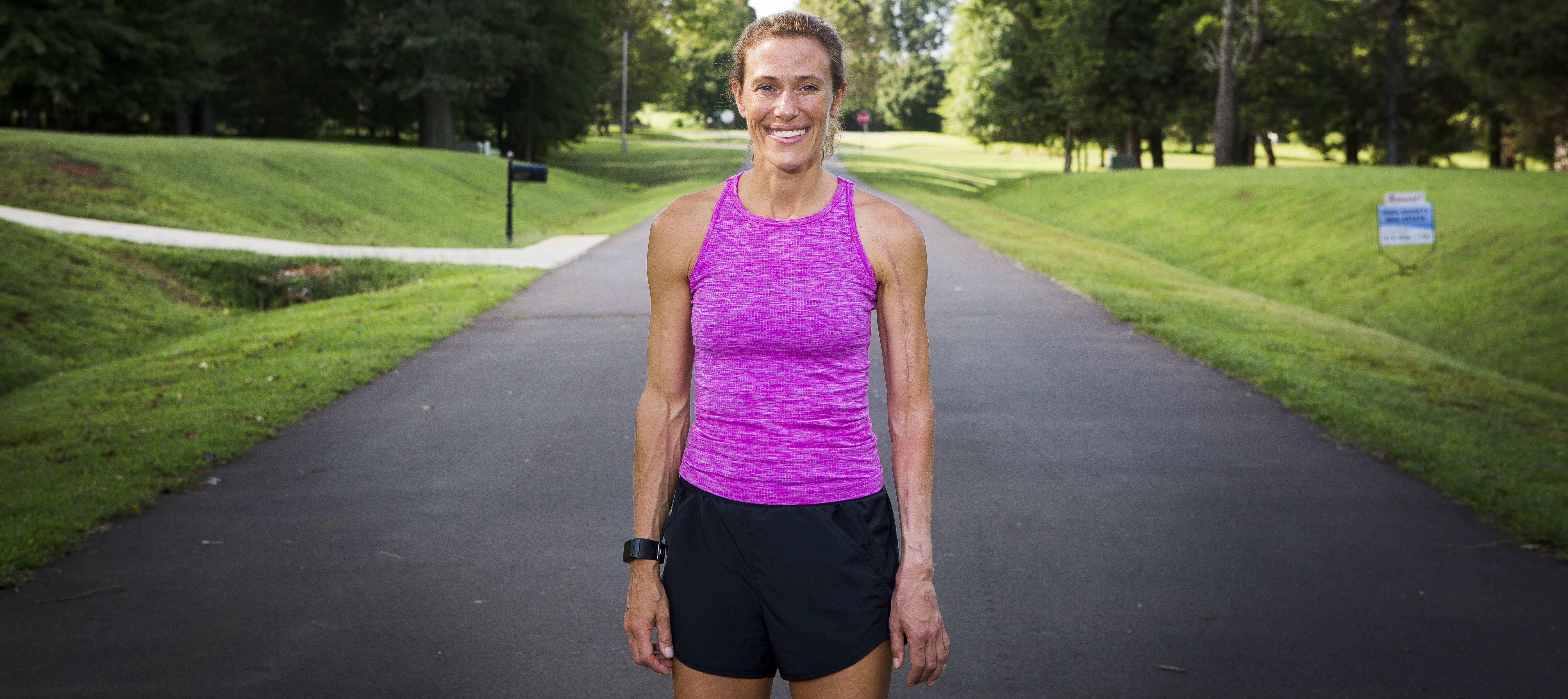 Beth Hufner is training for a marathon after a  devastating injury.