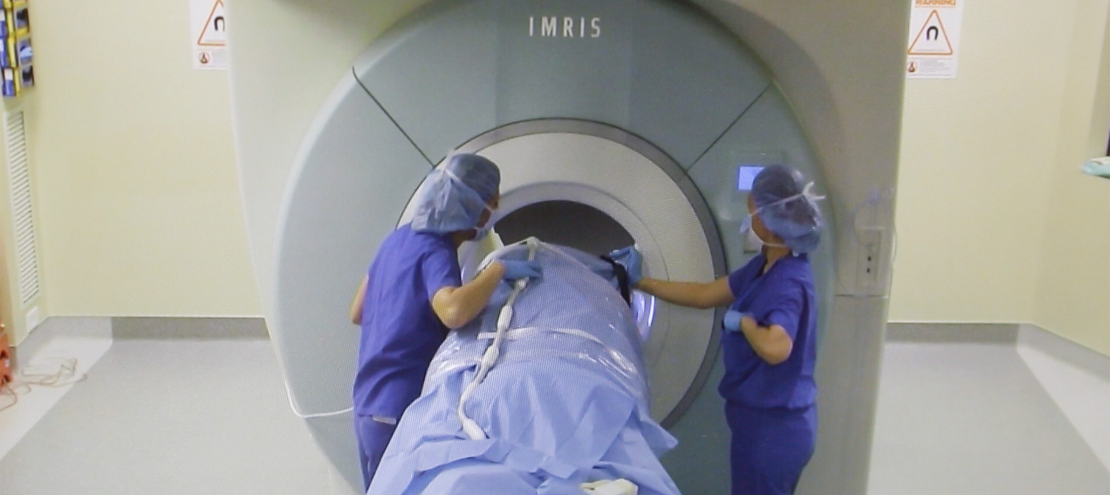 A look at the intraoperative MRI in use during a surgery at Duke. 