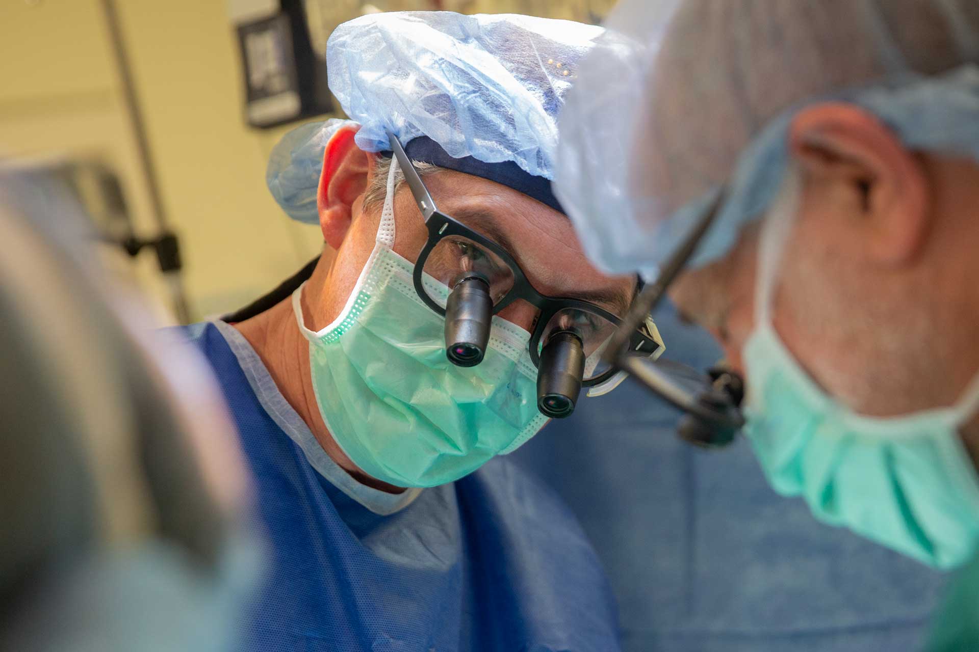 A provider in the operating room