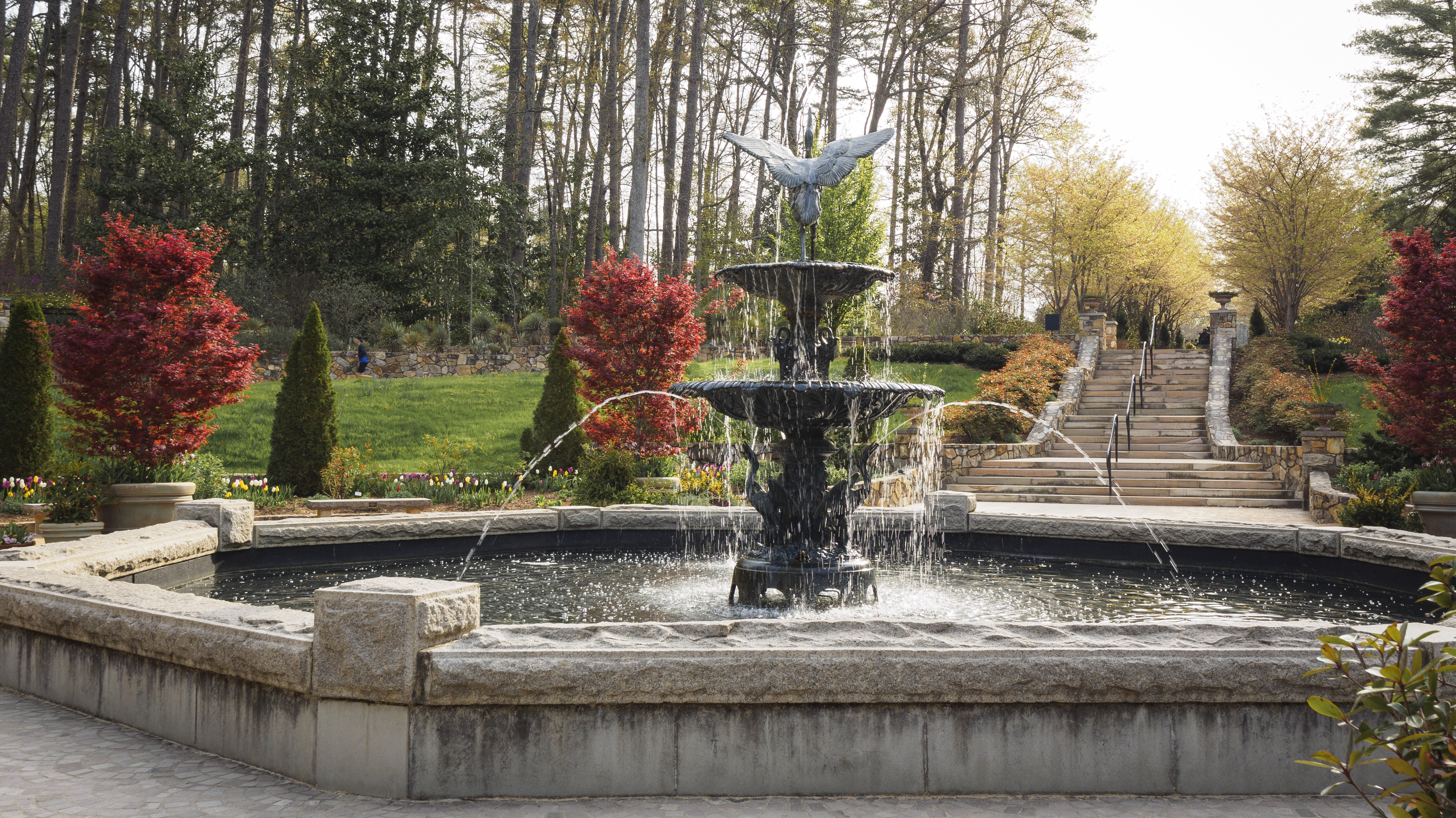 Fountain in Duke gardens