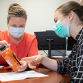 Patient talking to nutritionist