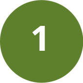 Green circle, step 1