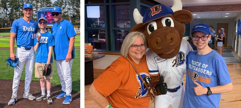 Aficionado al béisbol de toda la vida recibe un trasplante de corazón y encuentra camaradería en Duke