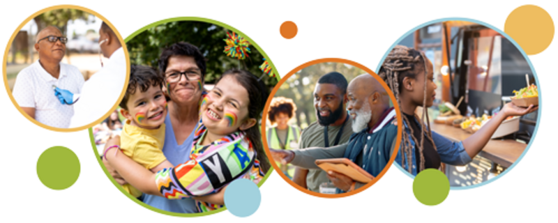 Images of Duke Health employees in the community