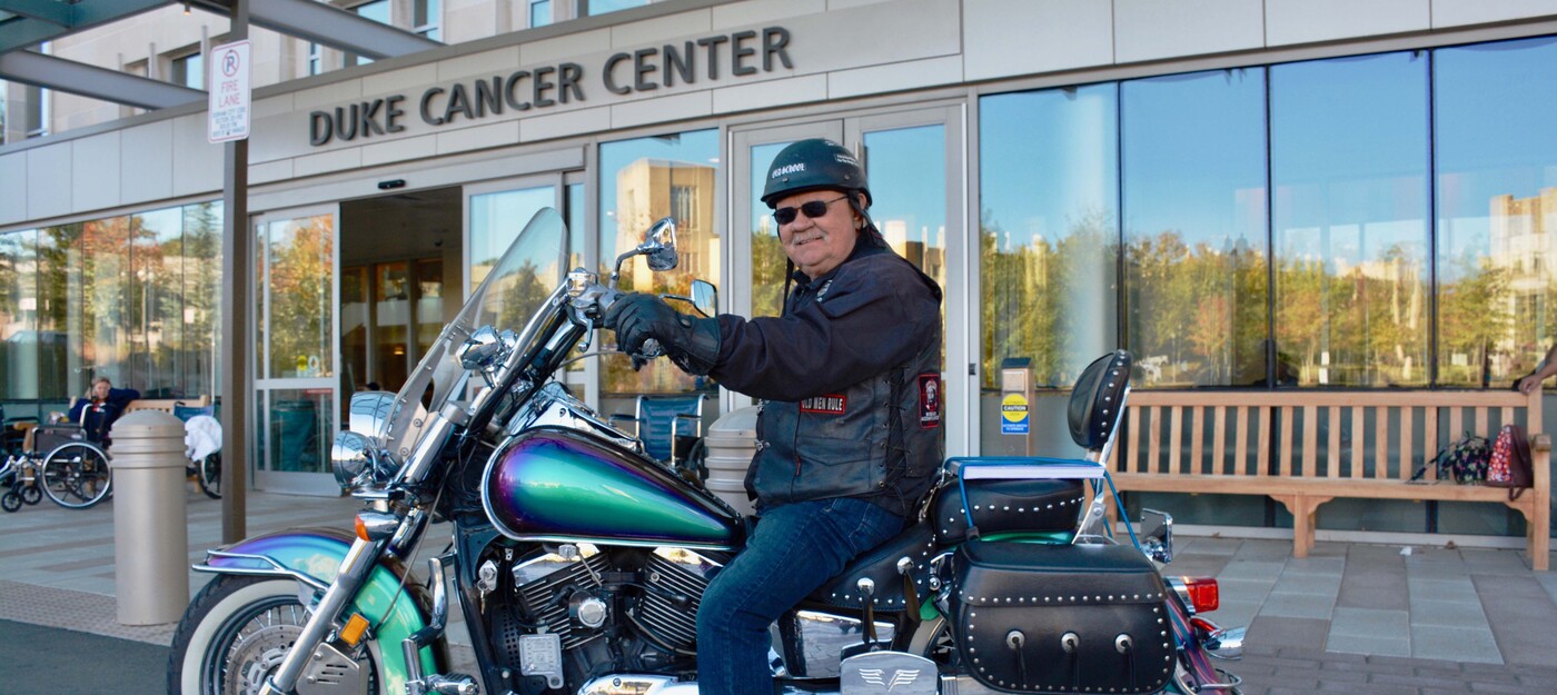 Motorcyclist Ronald Knowles rides again after beating lung cancer