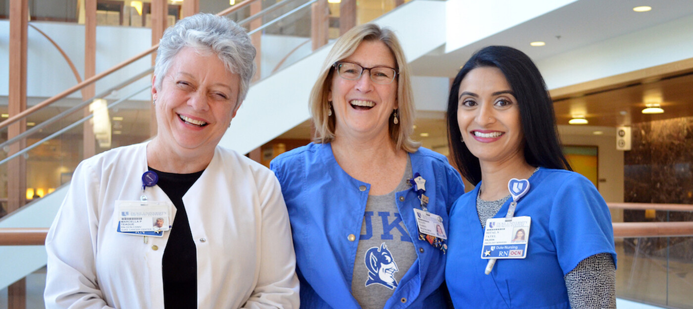 Three nurses at Duke University Hospital