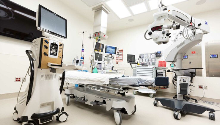 Quirófano ocular en Duke Ambulatory Surgery Center Arringdon.