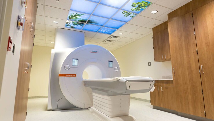 La máquina de resonancia magnética ubicada en Duke estudios de imágenes Arringdon.