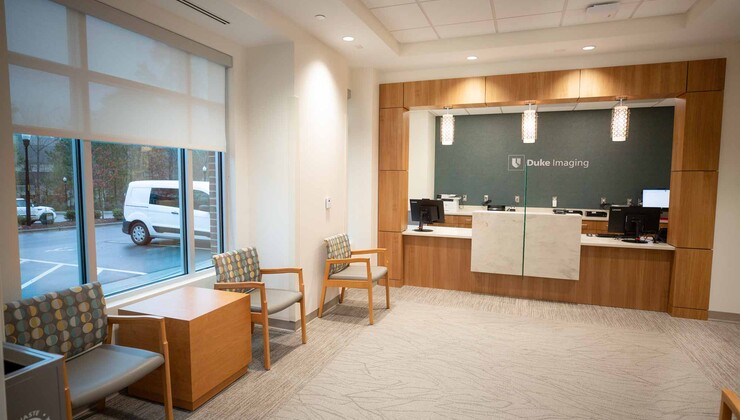 Duke Imaging Coley Hall check-in desk
