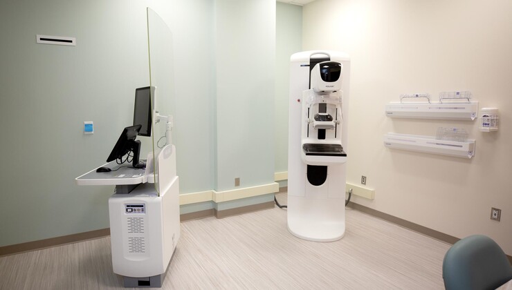 Duke Imaging Coley Hall mammography room