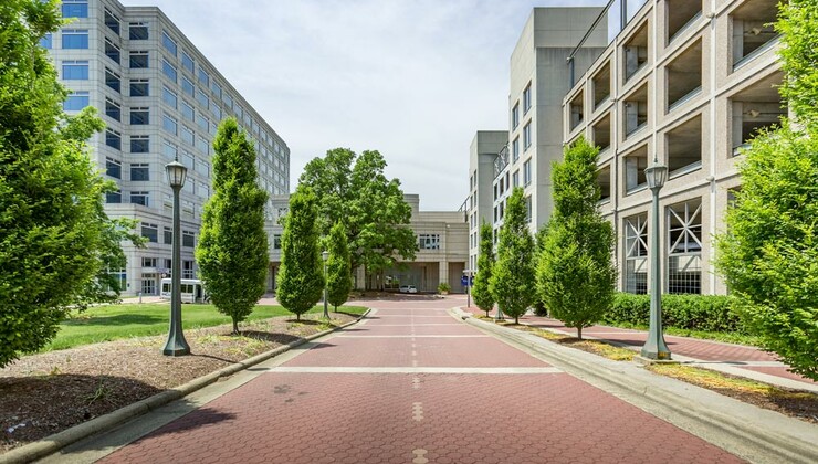La entrada al Duke Blood Cancer Center