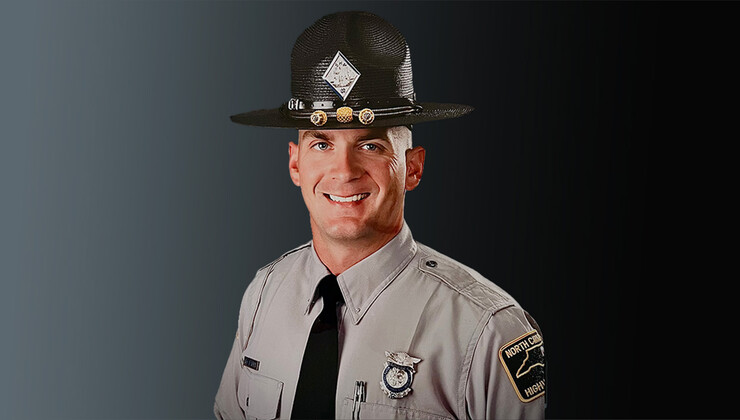 Zach Martin in his trooper uniform